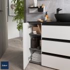 Coqueta ALLIANCE 300 réversible 1 porte avec système push WHITE COTTON 300 x 868 x 450 mm