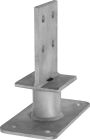 PIED DE POTEAU EN ÂME FIXE 48,3 X 120 HT 250  Bte de 10 - PIED DE POTEAU EN ÂME FIXE 48,3 X 120 HT 250  Bte de 10