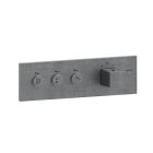 FACADE THERMO UP HORIZONTALE THERMO 3 SORTIES QUADRI METAL BROSSE