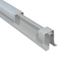 Faitage ventilé double pente 2000 x 190 x 0.65 mm - zinc / acier galvanisé - CLASSIC naturel