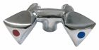 Mélangeur évier ou bain-douche finition chromé - Entraxe 60mm - M15/21 M20/27 - Tête à clapet 18/150