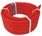 Tube PER-A - Fiable, simple et rapide à poser - Pré-gainé Ø16/20 mm - Couronne 50m - Rouge - Garantie 10 ans - NF