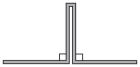 Joint de dilatation pour bardage fibre ciment BARDalu RAl 9016 dev 115mm long.300cm