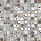 Mosaïque en verre recyclé - AURA NUDE BLEND 25X25MM