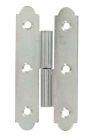 Paumelle espagnole acier zingué gauche80x47mm-blister x3