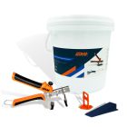 EDMALEVEL SYSTÈME AUTO NIVELANT - Kit de départ 100 pcs - 1,5 mm  