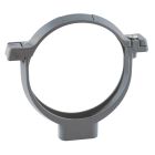 Collier de fixation à vis pour tube de descente Ø80 gris - COLLIER DESCENTE 80 GRIS 100p