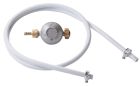 kit détendeur butane avec tétine 1.3 kg/h - 28 mbar 1.50 m + tuyau caoutchouc 1.50 m