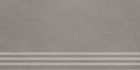 Grès cérame porcelainé - Unit Four Marche d'escalier 30 x60 gris moyen