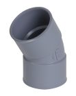 COUDE SIMPLE FEMELLE/FEMELLE  30° DIAMETRE 40       - CH33