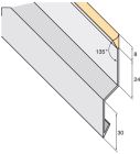 Bande solin joint mastic zinc lg. 200cm  VRAC