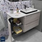 Coquette ALLIANCE 300 réversible 1 porte arrondie ouverture push PIN BAHÍA 300 x 540 x 450 mm