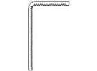 Cornière PVC 30 x 50 mm longueur 6 ml blanc signalisation 3