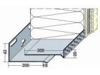 Profilé de départ adaptable en aluminium - long. 2,50m x ep. 200 et 300mm