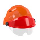 Casque - Orizon orange visiere rouge avec lunette - Taille unique
