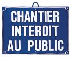 Panneau de chantier