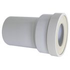 Pipe courte droite plastique blanc D100m avec joint à lèvre néoprène