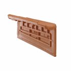 Rive droite individuelle grand rabat terre cuite - Médiane Littoral flammé - long. 48 cm