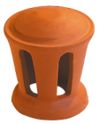 Lanterne petit modèle conique 100 (Section d'aération 30 cm2) Rouge