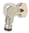 Raccord tournant coudé rapide nickelé F20x27