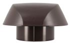 CHAPEAU VENTILATION SANS ANTI INSECTE   DIAMETRE 100 MARRON  - VVS10M