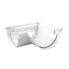Angle universel gouttière ronde 90° dév.330 blanc - ANGLE UNIV 90° 33 BLANC 5p