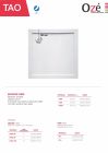 JEU DE 9 PIEDS POUR RECEVEUR ACRYLIQUE