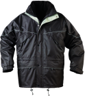 Parka ISA Noire 3/1 polyester end.PVC , XXXL