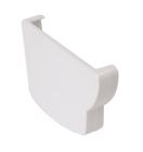 FOND GOUTTIERE GAUCHE POUR PROFILE GOUTTIERE OVATION  28 BLANC     - FG28B