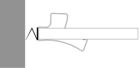 joint Z compensation de plinthe (blanc, champagne, lg 2500),
