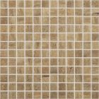 Mosaïque en verre recyclé - 4100 TRAVERTINO NOCE MT 25X25MM
