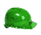 Casque de chantier, vert