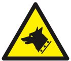 SIGNALISATION EXTERIEURE ET INTERIEURE - DANGER, CHIEN DE GARDE 100x100x100mm