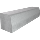 Bordure T4 biaise permet le raccord entre la T4 et la T4 basse - long. 1m x larg. 20cm x haut. 30/20cm - 8 éléments par palette (4 droits et 4 gauches) - béton gris CE 3.5