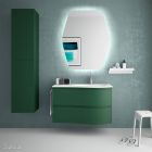 Meuble ssuspendu MAM 900 ROYAL GREEN gauche. 2 tiroirs métalliques à fermeture a
