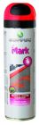 Traceur de chantier acrylique S-MARK multi supports fluorescent rouge fluo 500 mL