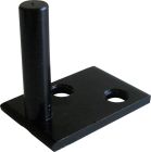 Battement bas pour espagnolette a crochet pour l'isolation par l'exterieur ISO PIECE K pour espagnolette a crochet