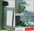 PIVOT DE PORTAIL A LA RESINE  45 X 45 - tube 50