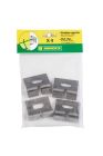 Fixations murales inox (sachet 4u.)