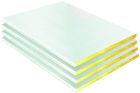 Panneau de laine de verre avec surfaçage pour l'isolation des plafonds Shedisol Lumiere A2 Ep 50 mm L 1,00X1,50 m R: 1,55