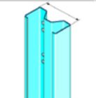 Montant 70 Megastil - long. 6,65 m x larg. 70 mm PLACO