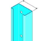 ossature murs plafonds Montant Megastil 100/465