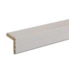 Baguette d'angle prepeint pin blanc - long. 2400 mm x larg. 24 mm x ep. 24 mm