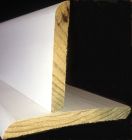 Plinthe prepeint pin blanc - long. 2000 mm x larg. 100 mm x ep. 10 mm