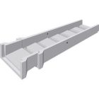 Caniveau beton descente d'eau 1 grand modele ST - long. 0,4m x larg. 690mm x haut. 190mm