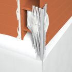 PROFIL D'ANGLE INTERIEUR EN ACIER GALVANISE DEPLOYE POUR ENDUIT DE 6 MM - LONGUEUR 2500 MM