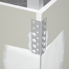 PROFIL D'ANGLE INTERIEUR EN ALUMINIUM PERFORE POUR ENDUIT DE 1 MM - LONGUEUR 2500 MM