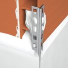 PROFIL D'ANGLE INTERIEUR EN ALUMINIUM PERFORE POUR ENDUIT DE 6 MM - LONGUEUR 2500 MM