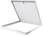 TRAPPE METAL POUR OSSATURE APPARENTE POUR PLAFOND DEMONTABLE - BORD DROIT T24 - 600X600 MM