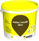 Enduit de parement de façade a base de resine organique WEBERMAXILIN SILCO jaune citron(563) seau de 25kg